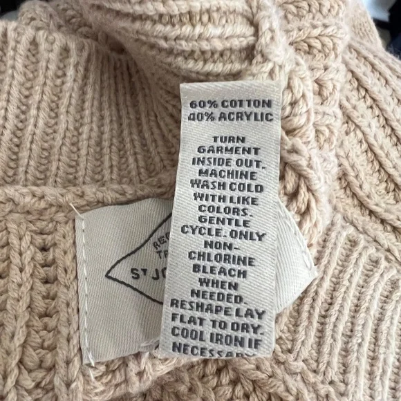 Light Brown St. John's Bay Cottagecore Sweater - Picture 3 of 6